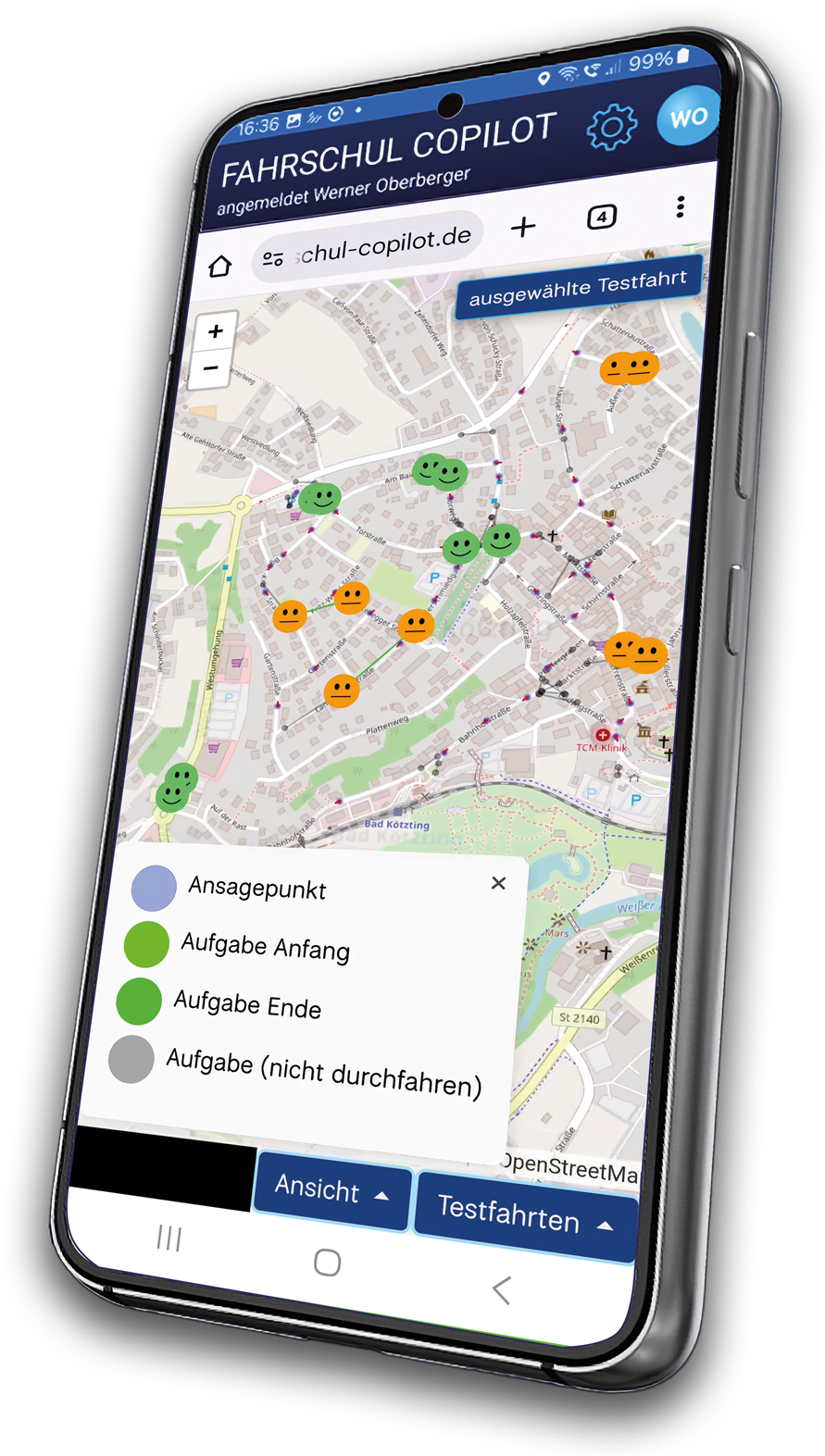Schüler App Karte